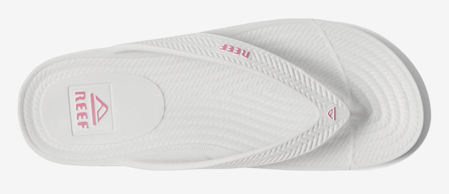 Reef Women's Water Court Black, White , Pink Flipflop Sandal