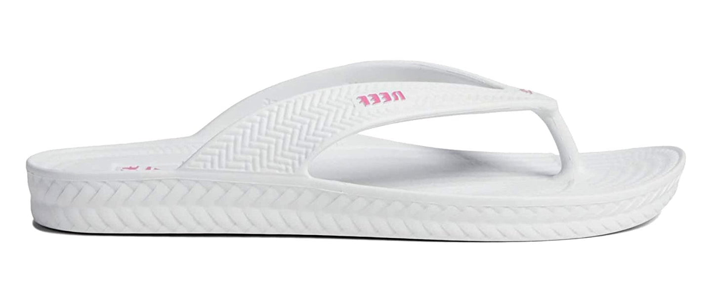 Reef Women's Water Court Black, White , Pink Flipflop Sandal