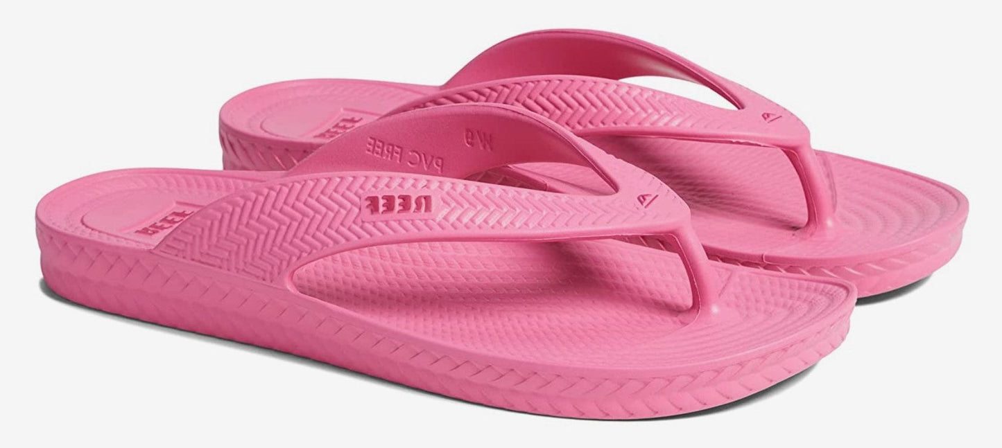Reef Women's Water Court Black, White , Pink Flipflop Sandal