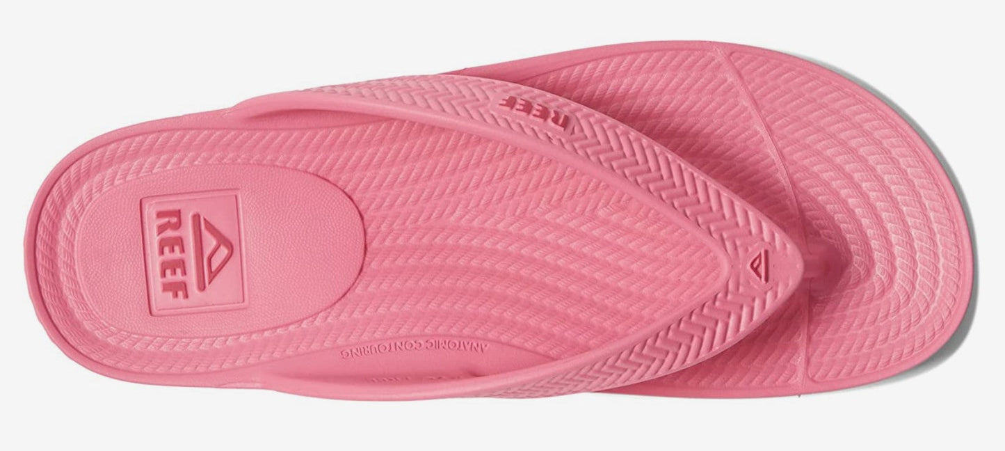 Reef Women's Water Court Black, White , Pink Flipflop Sandal