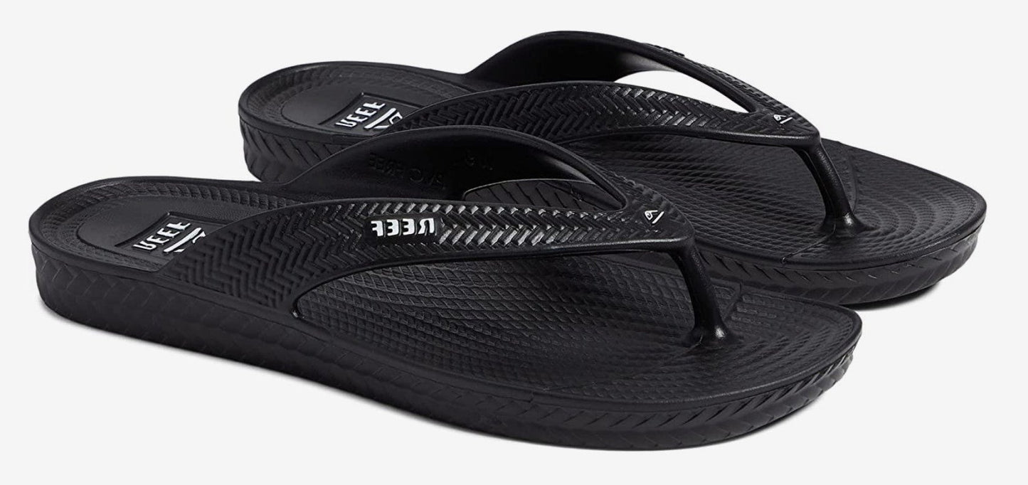 Reef Women's Water Court Black, White , Pink Flipflop Sandal
