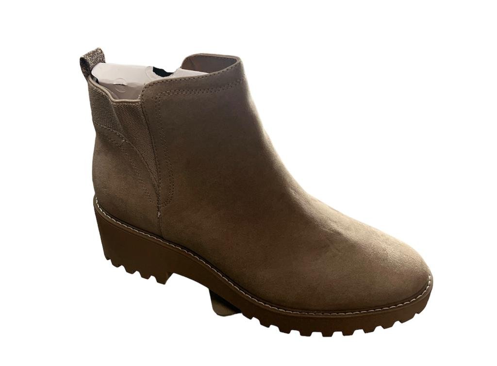 Universal Thread Women's Taci Pull-On Memory Foam Ankle Boots Taupe size 12