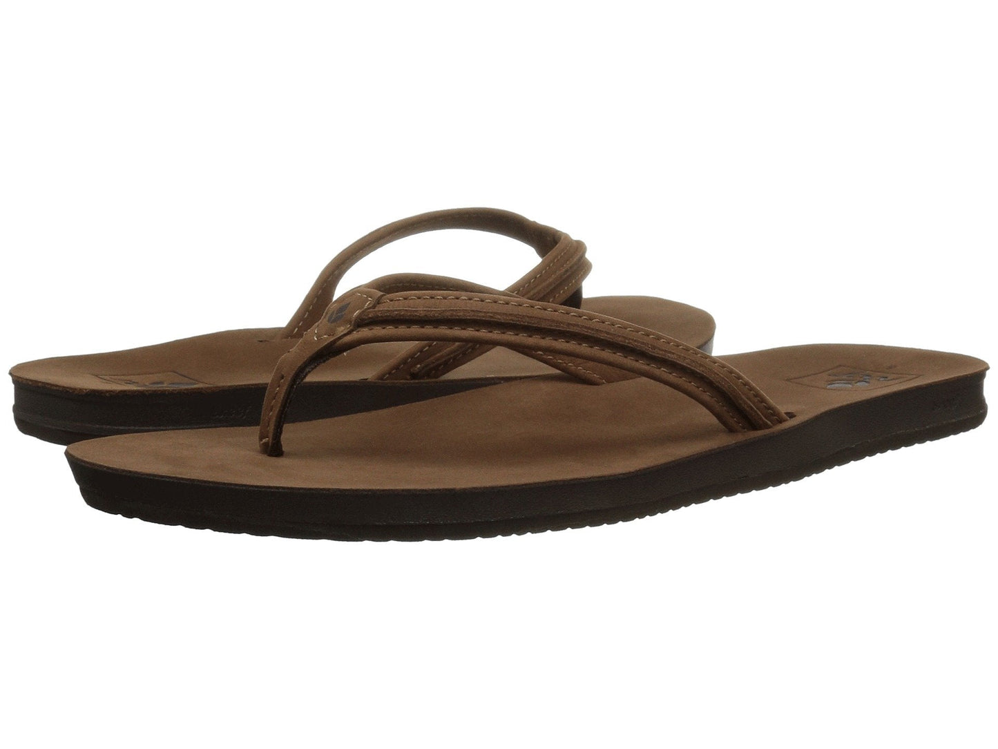 Reef Women's Cushion Bounce Swing Tobacco Leather Flipflop Sandal