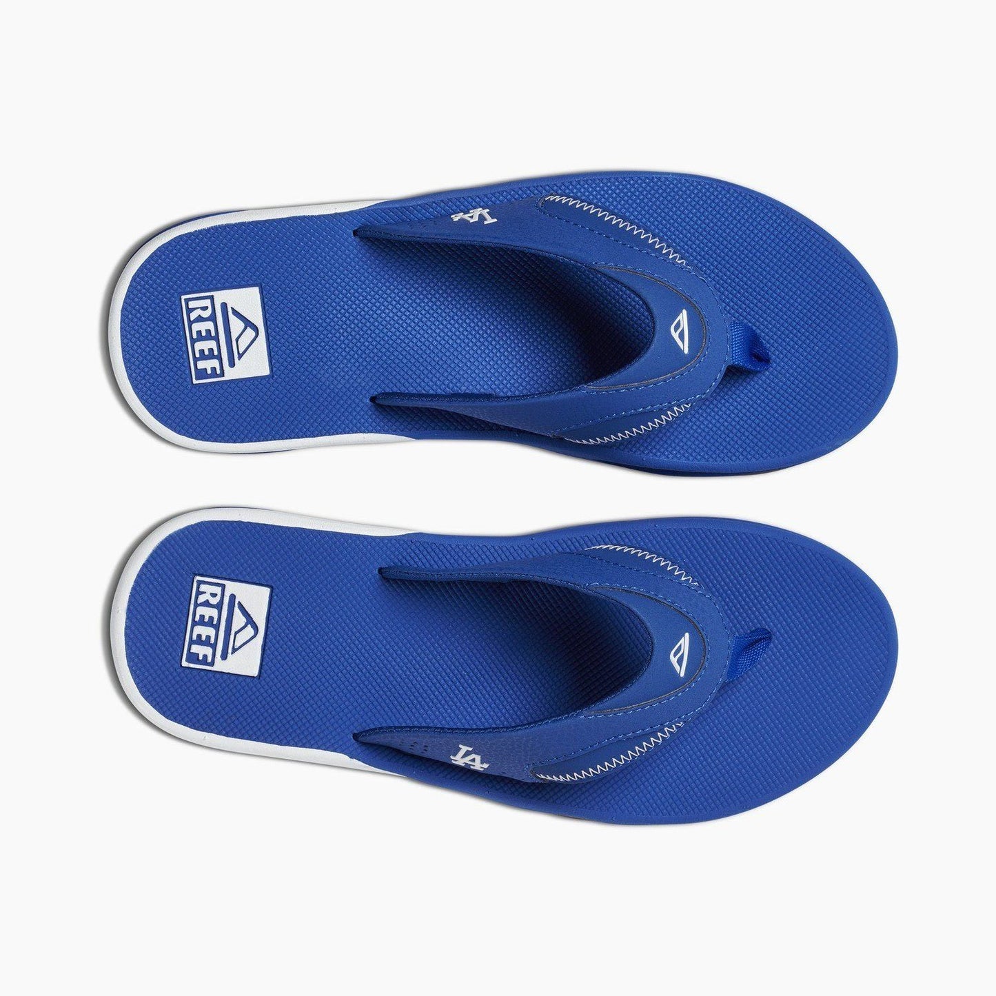 Reef Fanning X MLB Dodgers Flip Flop Sandal Bottle Opener & Superior Arch Support, Blue
