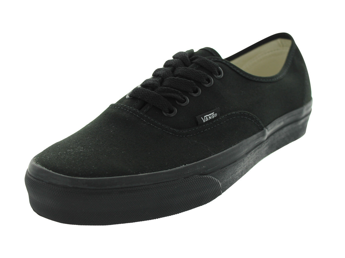 Vans Authentic Men’s Classic Canvas Skate Shoes All Black | Unisex Lightweight Flexible Sneakers