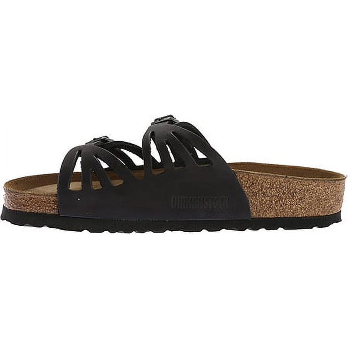 Birkenstock Women's Granada Sandal – Black | Soft Footbed, Dual-Strap Comfort, Classic Flat Slide Style