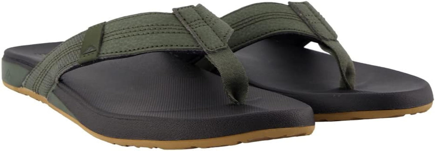 Reef Men's Cushion Phantom Flip-Flop, Geo Olive