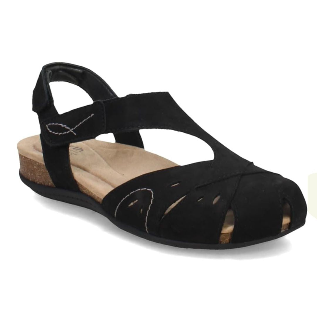 Earth Origins Women’s Birdine Leather Sandal - ETBIRDINE BLACK 002