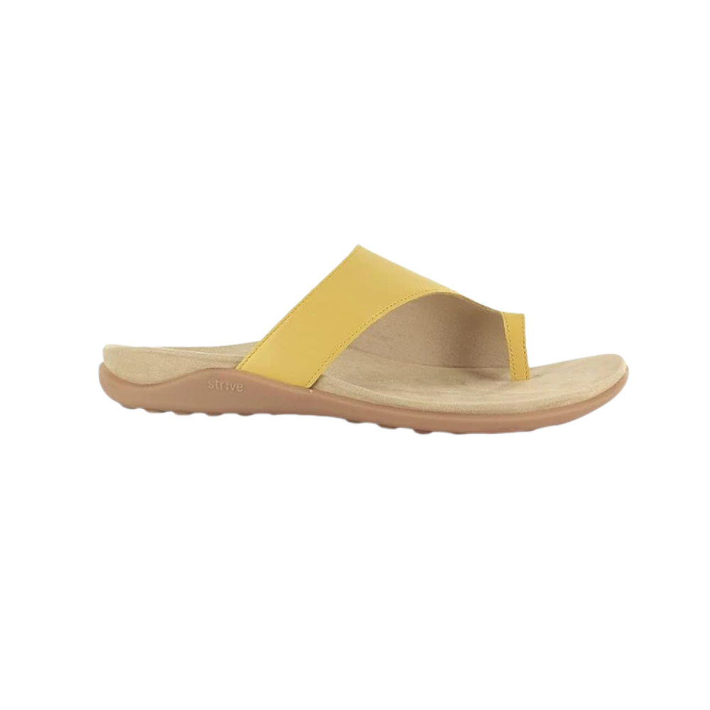 Strive Capri III Womens Ray Flower Leather Supportive Toe Post Sandals