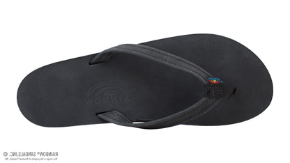 Rainbow Women's Single Layer Narrow Black Sandals 301ALTSN-TTBK