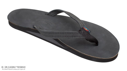 Rainbow Women's Single Layer Narrow Black Sandals 301ALTSN-TTBK