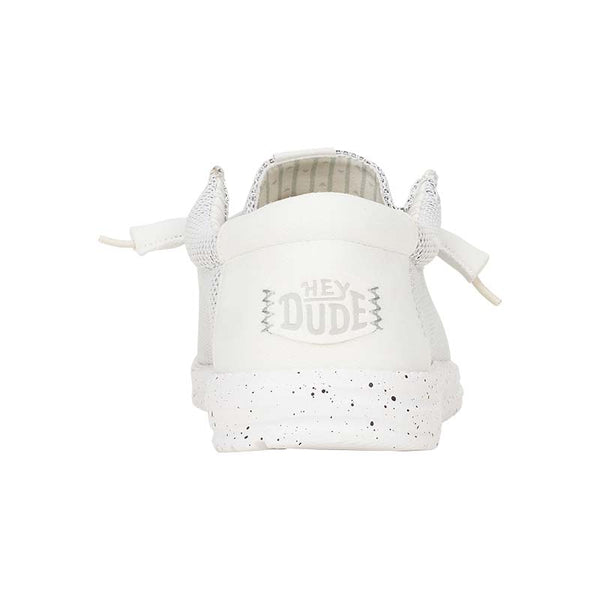 HEYDUDE Wally Stretch Sox Storm White, Men’s Shoes, Slip-on Loafers, Comfortable & Light-Weight