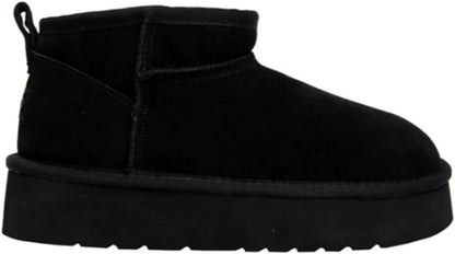 Lamo Women's Ellie Platform Boots for Women Neverwet Water and Stain Resistant Boot(Black)