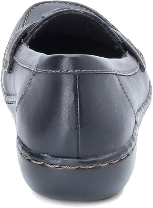 Clarks Women’s Ashland Bubble Slip-On Loafers Black | Comfortable Dress Shoes