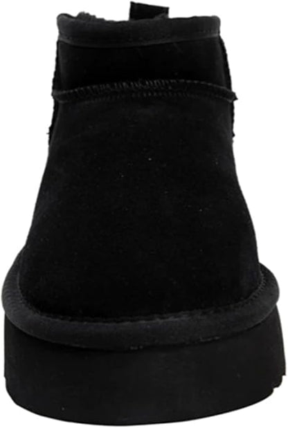 Lamo Women's Ellie Platform Boots for Women Neverwet Water and Stain Resistant Boot(Black)