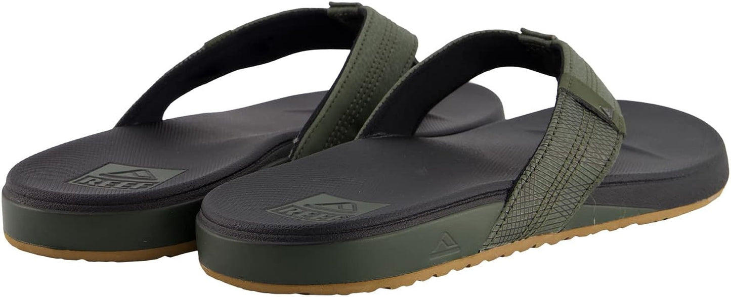 Reef Men's Cushion Phantom Flip-Flop, Geo Olive