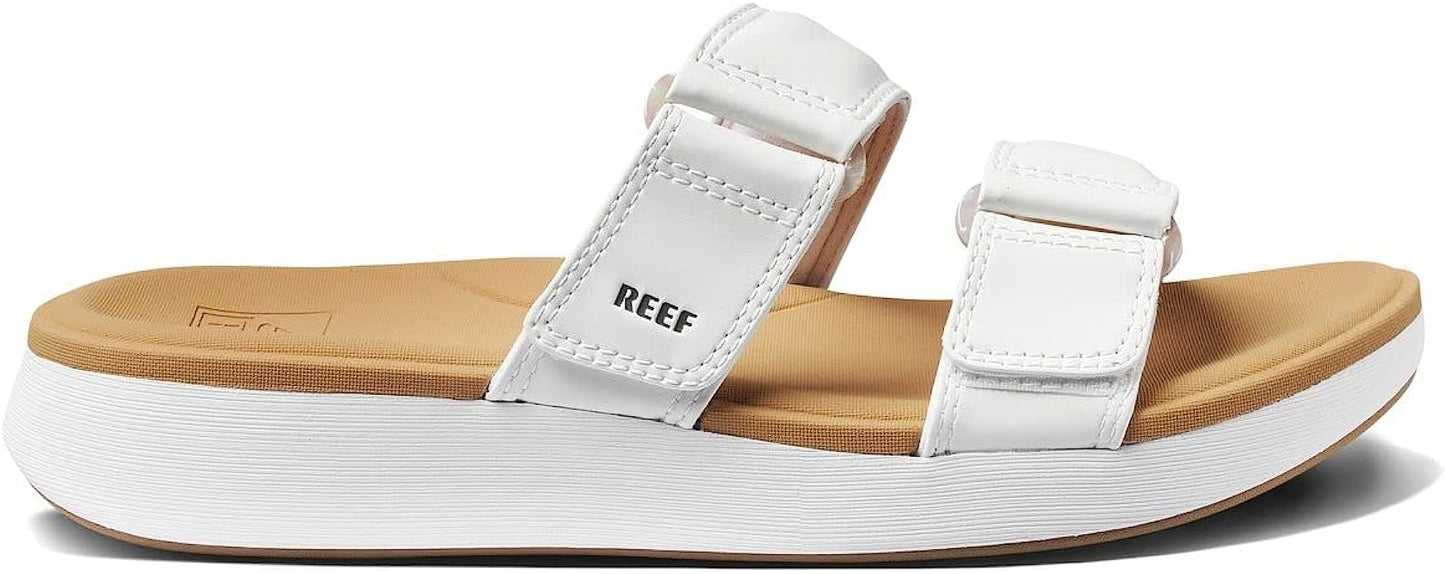 Reef Women's Cushion Cloud ROA Sport Sandal, White/Tan