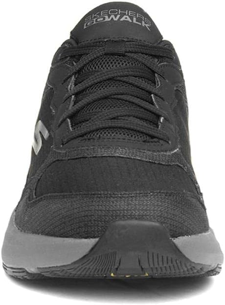 Skechers Men's Sneaker, Black and Charcoal Textile