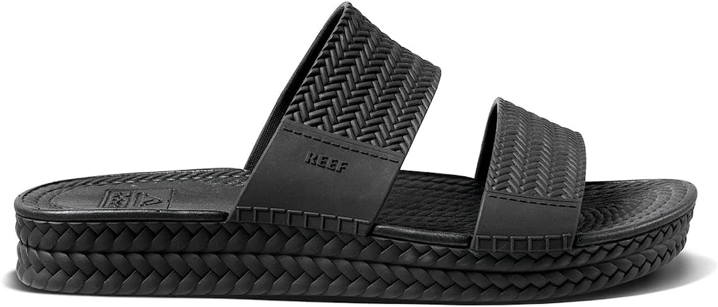 Reef Women's Water Vista Slide Sandal, Black, CI9076