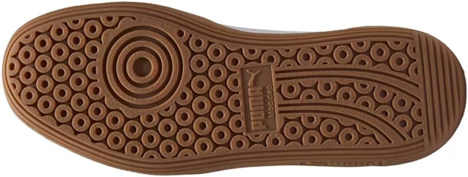 PUMA Men's Palermo Sneakers White/Cool Light Gray/Gold - Retro Suede and Leather Upper, Iconic Terrace Style, Cushioned Comfort Shoes