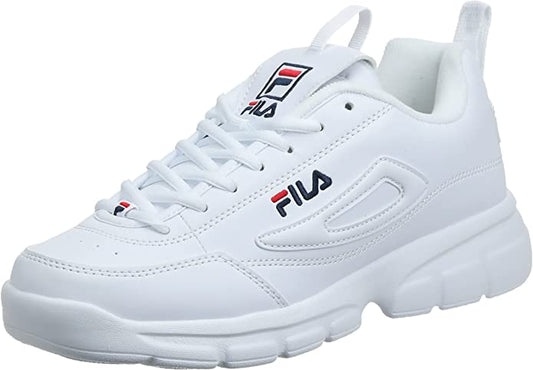 Fila Men's Disruptor SE Training Shoe, Fila White 1SX60022-166