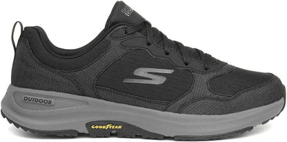 Skechers Men's Sneaker, Black and Charcoal Textile