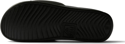REEF One Slide Men's Sandal Black - Lightweight Water-Friendly Slides with Soft Cushion Footbed for Beach, Pool, and Everyday Wear