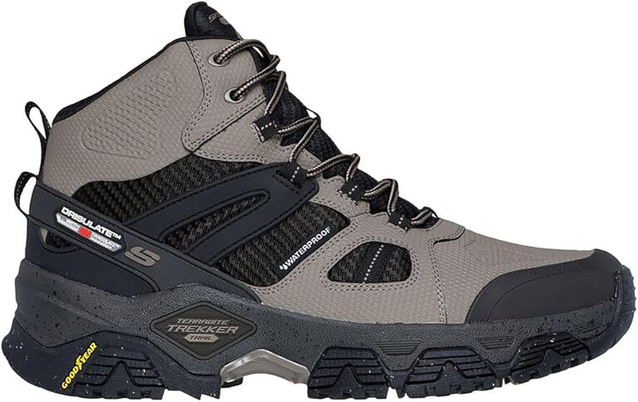 Skechers Men's Terrabite Trekker Outdoor Natural/Black Hi Top Shoes