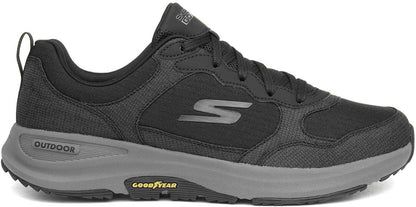 Skechers Men's Sneaker, Black and Charcoal Textile