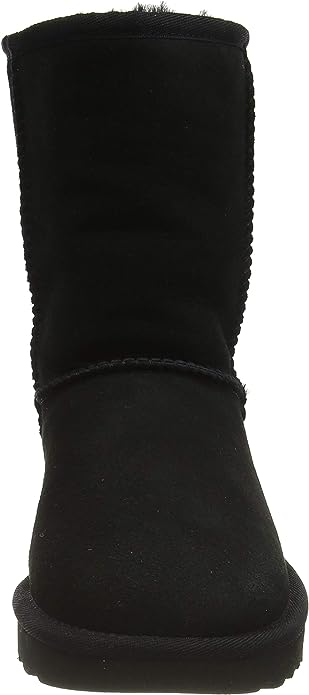 UGG Women's Classic Short II Sheepskin / Wool / Suede Black Boot