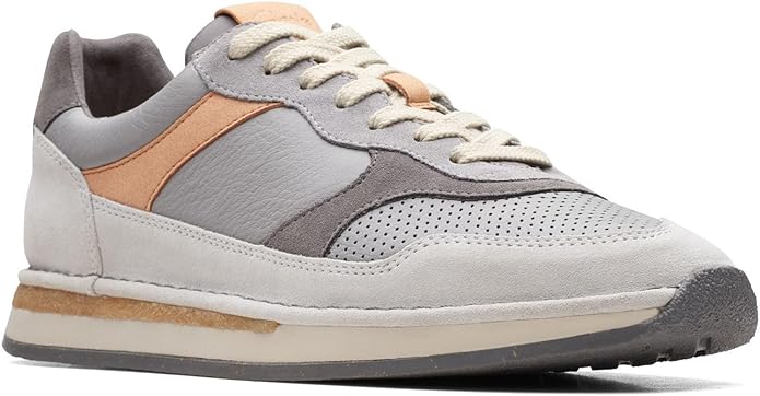 Clarks - Men's Craftrun Tor Shoes, Color Grey