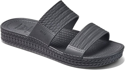 Reef Women's Water Vista Slide Sandal, Black, CI9076