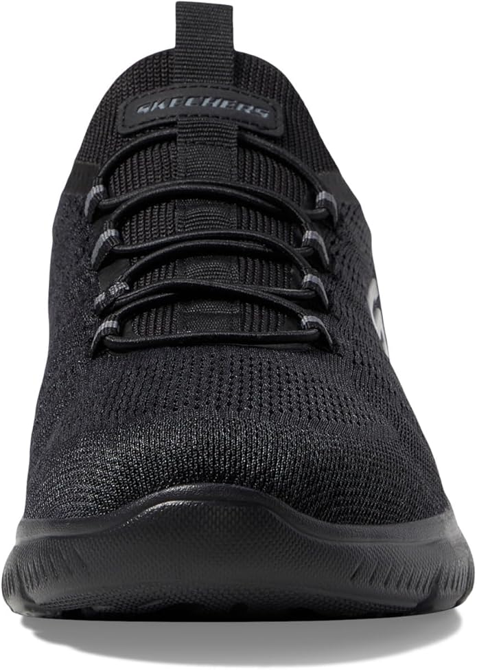 Skechers Men's Summits Key Pace Hands Free Slip-in Loafer, Black/Black,