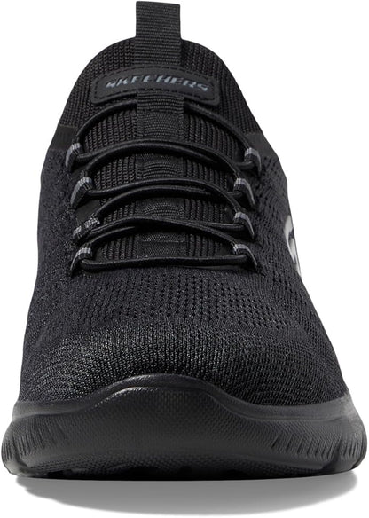Skechers Men's Summits Key Pace Hands Free Slip-in Loafer, Black/Black,