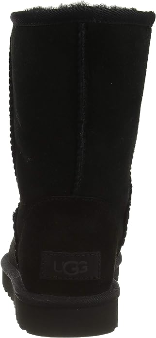 UGG Women's Classic Short II Sheepskin / Wool / Suede Black Boot