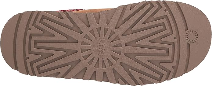 UGG Women's Tazz Slipper – Chestnut Suede Platform, UGG pure™ Wool Lining, Cozy Indoor/Outdoor Comfort