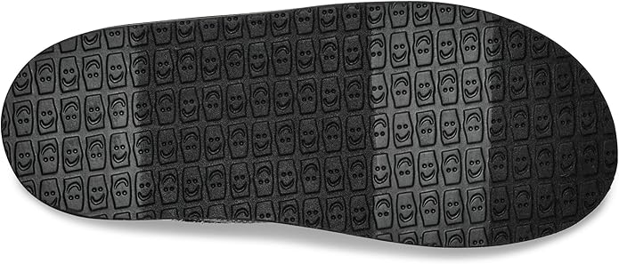 Sanuk Chiba Men's Loafers, Black Slip-On Shoes, Lightweight Comfort Foam Footbed, Casual Everyday Wear