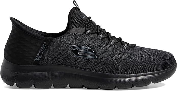 Skechers Men's Summits Key Pace Hands Free Slip-in Loafer, Black/Black,