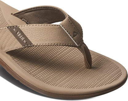 REEF Santa Ana Men's Flip Flop Sand - Water-Friendly, Arch Support, Cushioned Comfort, Non-Marking Outsole, Beach and Everyday Wear