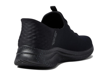 Skechers Men's Ultra Flex 3.0 Right Away Hands Free Slip-in Sneaker Loafer, Air-Cooled Memory Foam Insole, Breathable, Black
