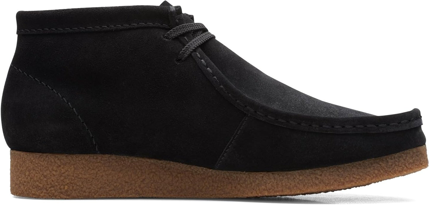 Clarks Men's Shacre Chukka Boot Black Suede Leather