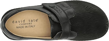 David Tate Women's Casual and Fashion Sneakers, Black Stardust