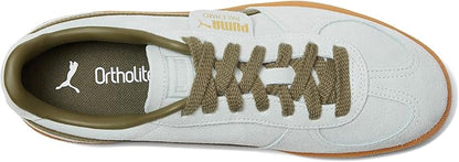 PUMA Women’s Palermo Sneakers – Peaceful Blue/Loden Green | Retro-Inspired Suede Trainers with Gum Sole & Signature T-toe Design