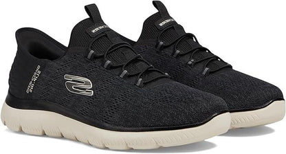 Skechers Men's Summits Key Pace Hands Free Slip-in Loafer, Black,