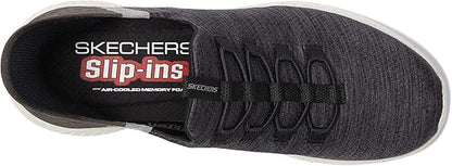 Skechers Men's Ultra Flex 3.0 Right Away Hands Free Slip-in Sneaker Loafer, Black