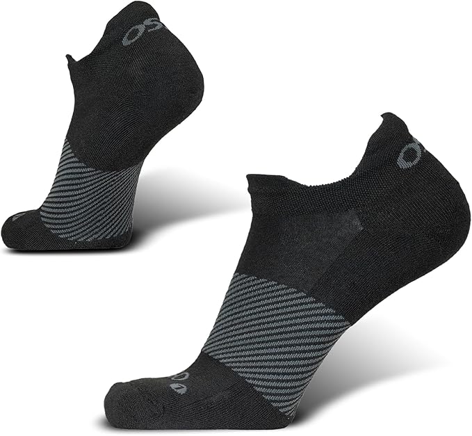 OS1st Wicked Comfort No Show Socks with light compression for maximum cushion
