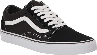 Vans Unisex Old Skool Classic Skate Shoes Black/White