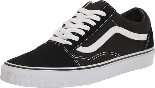 Vans Unisex Old Skool Classic Skate Shoes Black/White