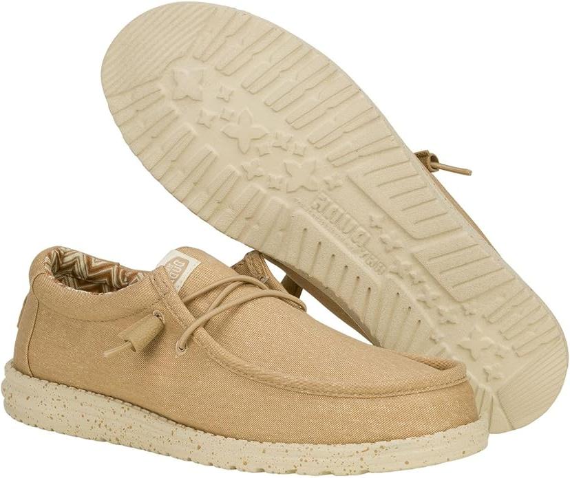 Hey Dude Wally Canvas Wide Tan 41785-265