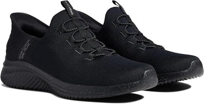 Skechers Men's Ultra Flex 3.0 Right Away Hands Free Slip-in Sneaker Loafer, Air-Cooled Memory Foam Insole, Breathable, Black